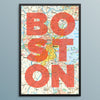Boston Map 12 x 18 Print