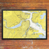 Boston Inner Harbor Nautical Chart 12 x 18 Print