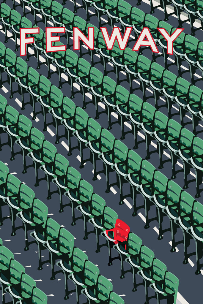 Fenway Park Ted Williams Red Seat Magnet