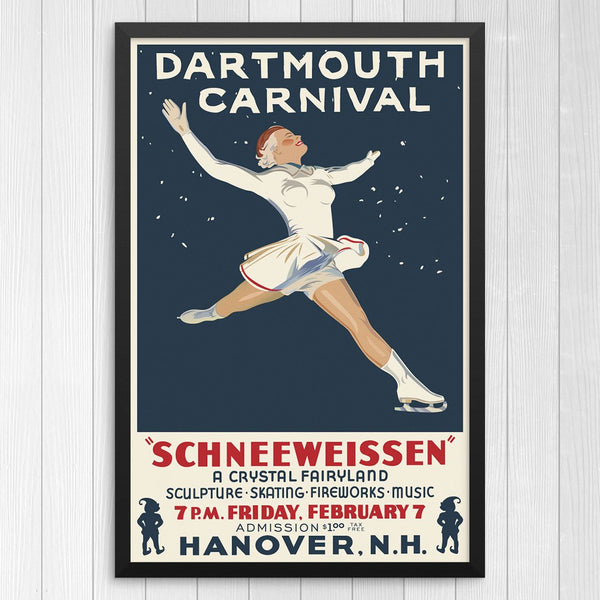 Dartmouth Carnival Figure Skater Print
