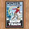 Winter in New England Enjoy The Snow Train Print