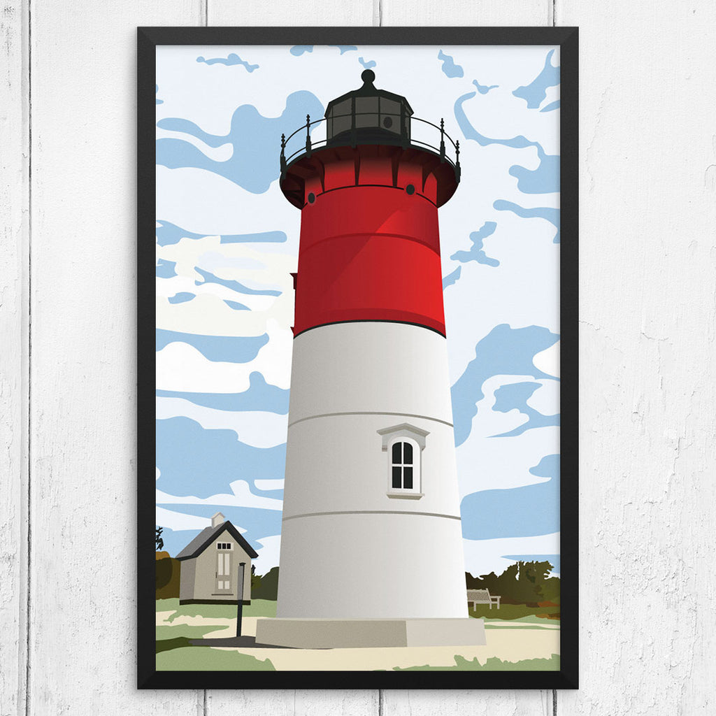 Nauset Light Lighthouse 12 x 18 Print